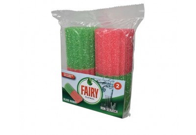 Fairy Platinum Glass Buddy Sponge (pack of 2)